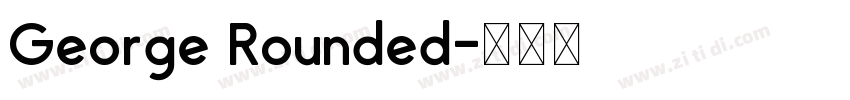 George Rounded字体转换